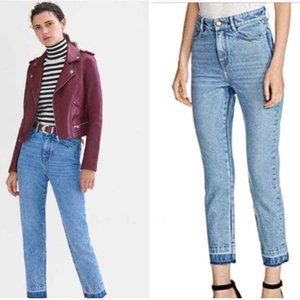 Maje straight high waist washed color jeans